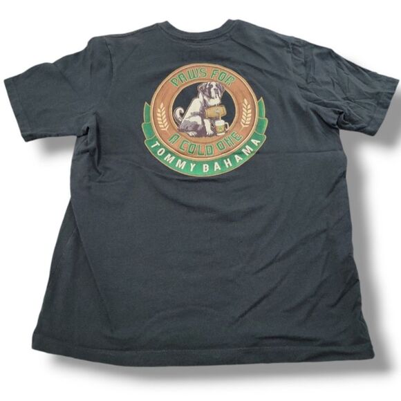 Tommy Bahama Shirt Size XXS Tommy Bahama Relax Paws For A Cold One Saint Bernard - Picture 5 of 7